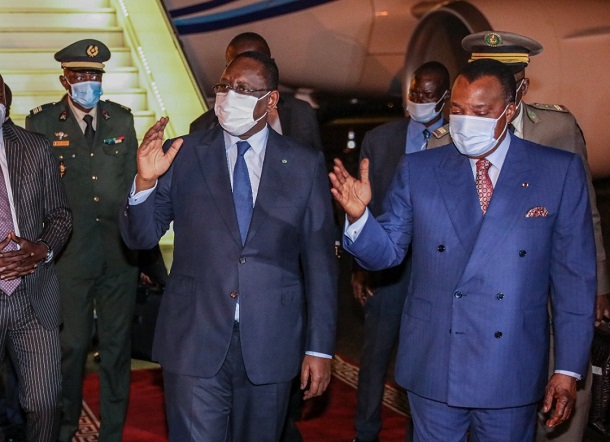 Le Chef de l’Etat Macky Sall à Brazzaville : les images de son arrivée à ce mercredi, en début de soirée