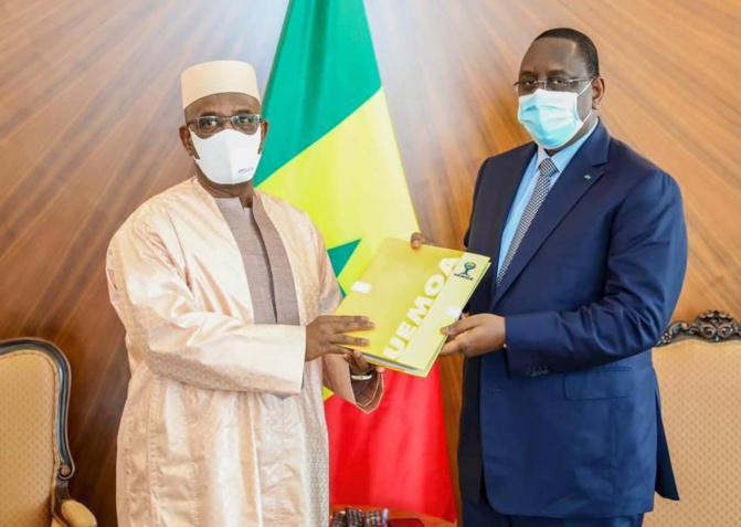 Adieux du Président sortant de la Commission de l'UEMOA : Abdallah Boureïma reçu par le Président Macky Sall