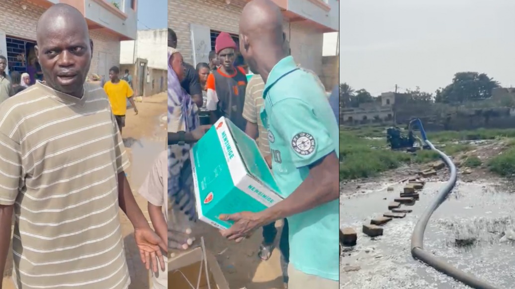 Mr M.D. Un patriote Sénégalais  dans la discrétion a offert un important lot de Don dans la banlieue