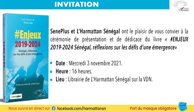 Enjeux 2019-2024, Sénégal, réflexions sur les défis d’une émergence : SenePlus et L’Harmattan Sénégal pour une série d’échange sur l’ouvrage collectif