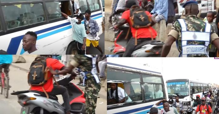 CES IMAGES QUI VOUS ONT ÉCHAPPÉ: Sathie Bii, Borom scooters Bi et les gendarmes