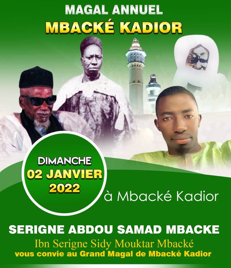 MAGAL ANNUEL DE MBACKE KADIOR de Abdou Samad Mbacké le 02 janvier 2022