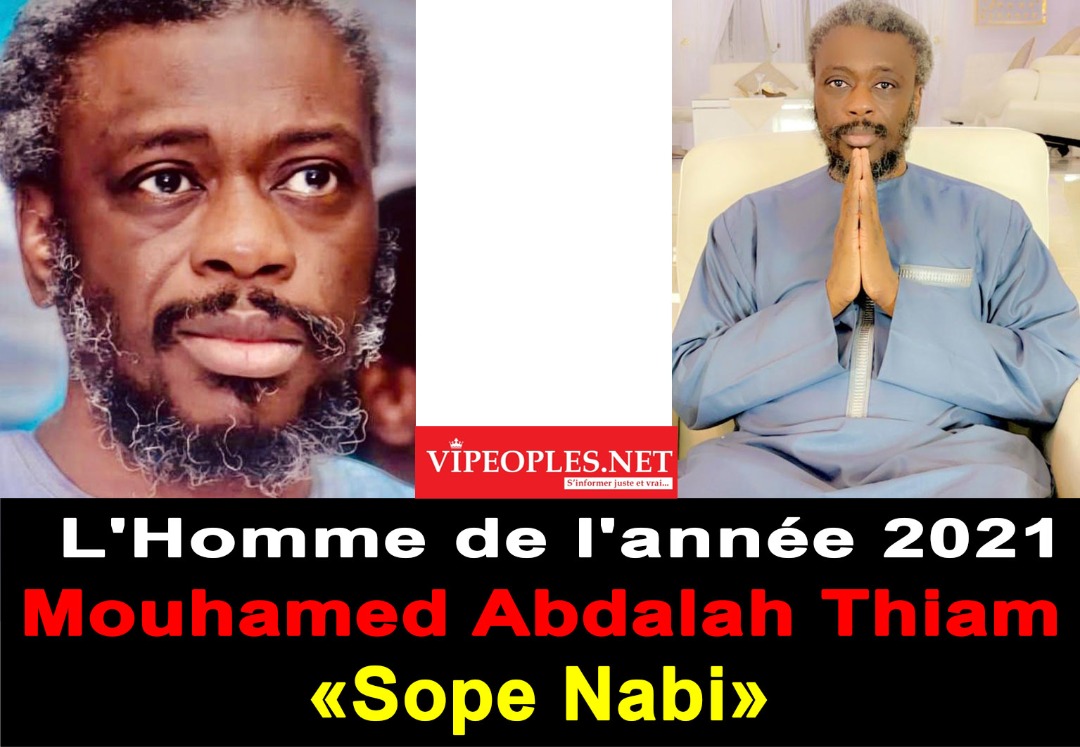 HOMME DE L'ANNEE PRIX "DIARAMA":Cheikh Mohamed Abdallah Thiam Sope Nabi honoré par les sites internet.