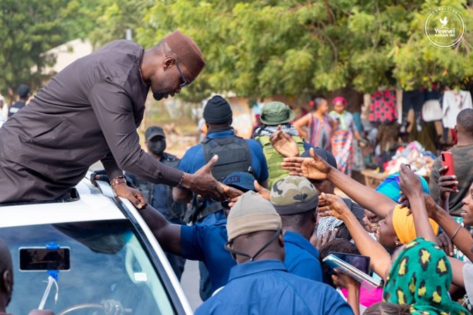 Ousmane Sonko en campagne dans la Casamance naturelle : Adèane accueille chaleureusement le leader de PASTEF