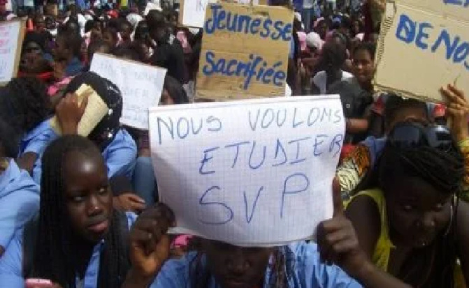 Sédhiou : Des élèves dans les rues pour réclamer la fin des grèves d’enseignants