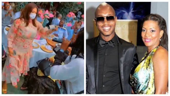 Chantée par les “Bogomans”, Valérie, l’épouse de El Hadj Diouf, se lâche comme jamais. Regardez !