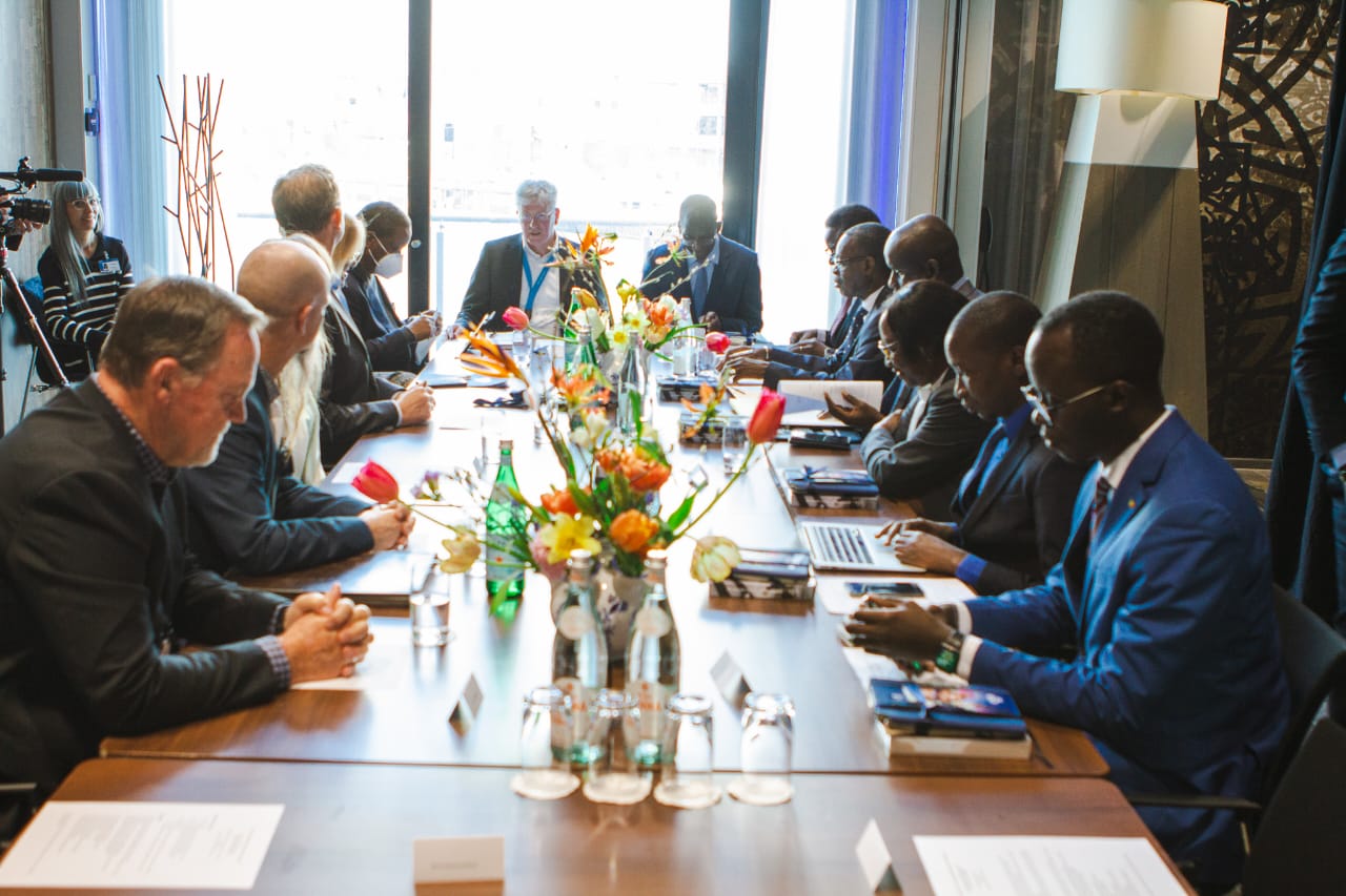 Cérémonie de présentation officielle du nouveau navire-hôpital Global Mercy aux donateurs de Mercy Ships,  à Rotterdam, en Hollande