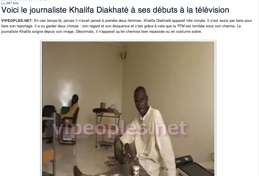DERNIERE MINUTE - Khalifa Diakhaté de la TFM menace  une journaliste 