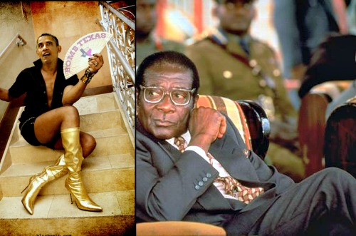 MARIAGE GAY - Barack Obama dit OUI à Robert Mugabe !