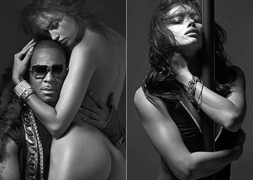 Irina Shayk nue dans les bras de R. Kelly pour V Magazine