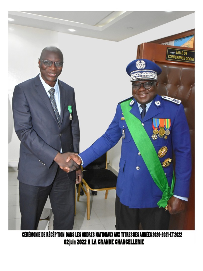 38 ans au service de l'Etat : Samba Mangane élevé au grade de Chevalier de l'Ordre national du Lion