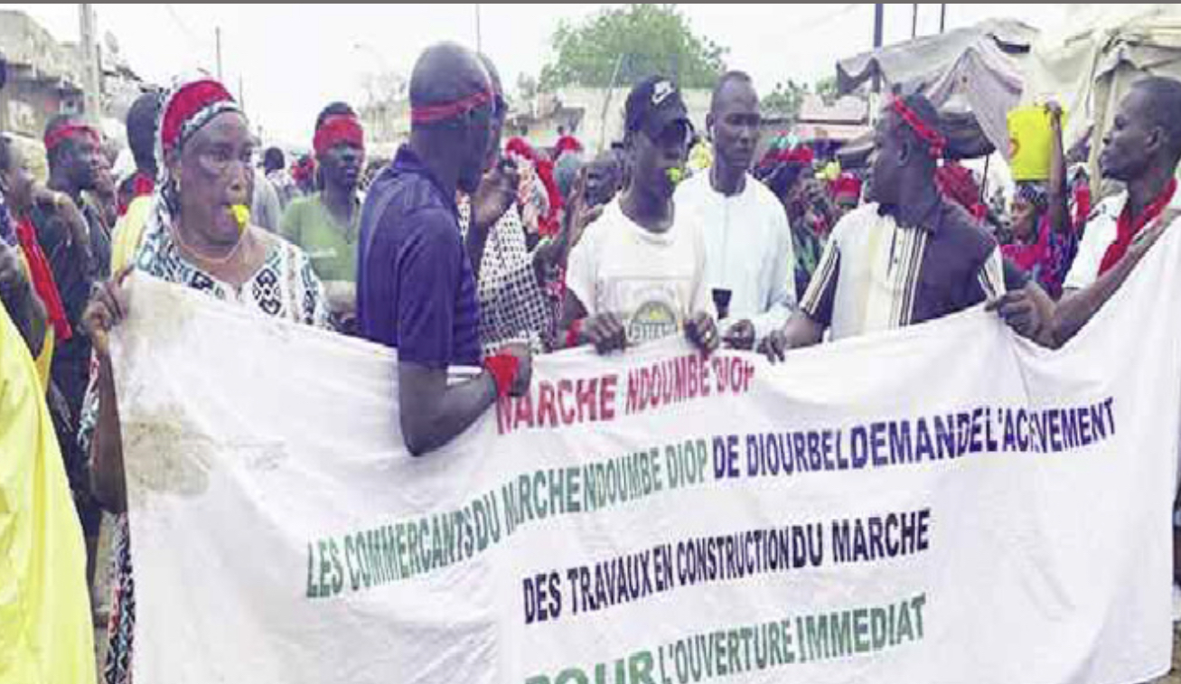 Diourbel / Las d’attendre encore l’ouverture du marché Ndoumbé Diop : Les commerçants exigent l’achèvement sans délai des travaux