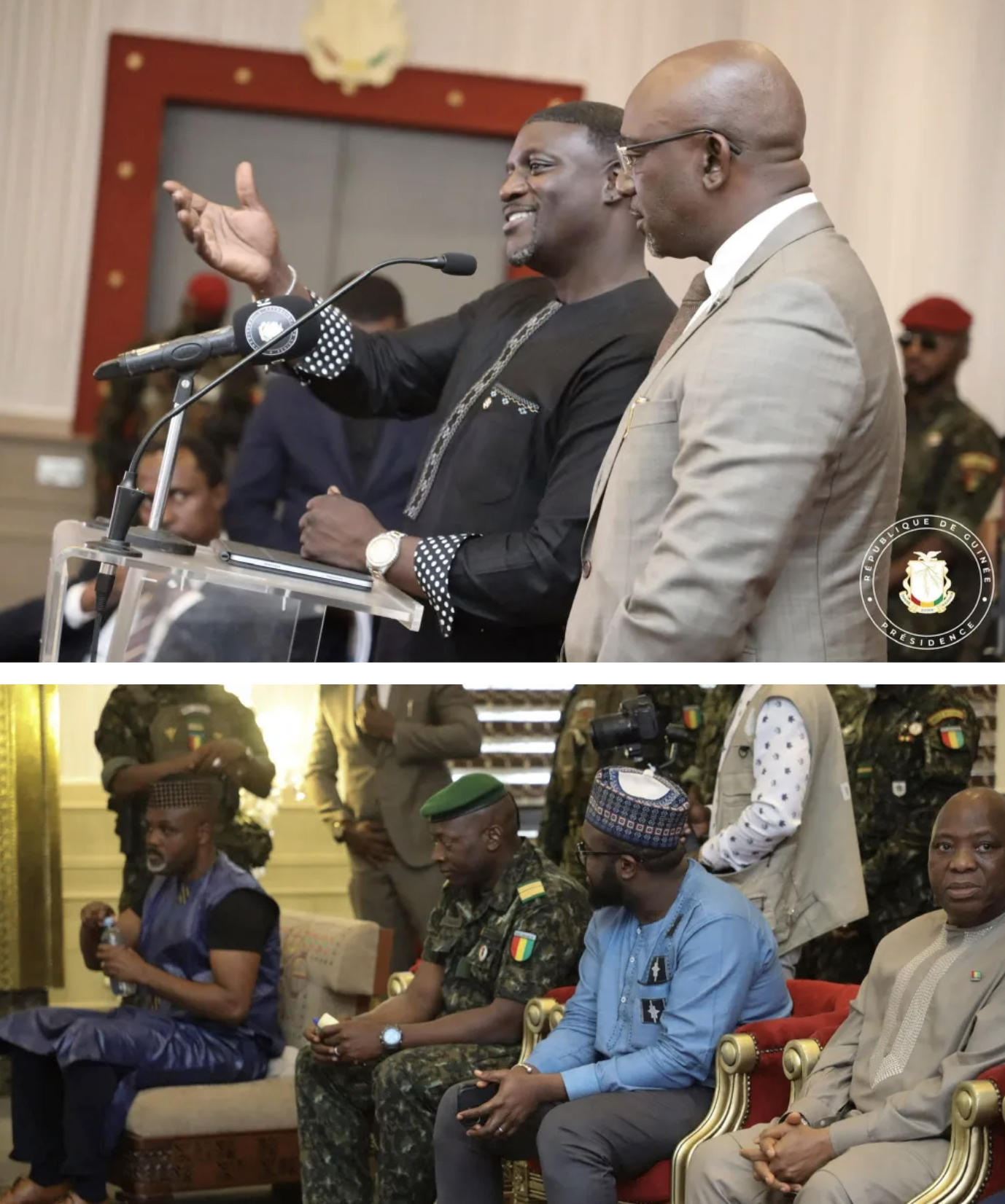 Guinée : voilà pourquoi Akon et Paul Pogba ont été reçus par Colonel Mamadi DOUMBOUYA