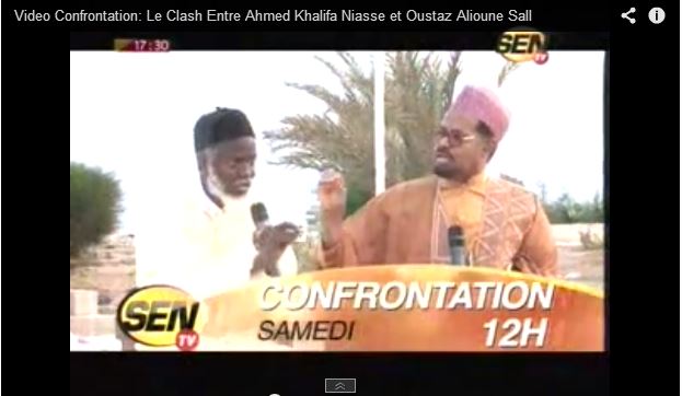 [Vidéo] Confrontation: Le clash entre Ahmed Khalifa Niasse et Oustaz Alioune Sall