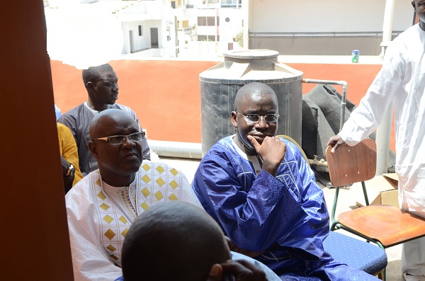 Le docteur Aliou Sow en compagnie de son beau pére Ismael Lo