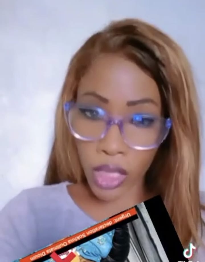 Diffamation injures publiques sur Tiktok,Amina Dia allias BB Macky est déférée devant le procureur par la brigade de cybercriminalité