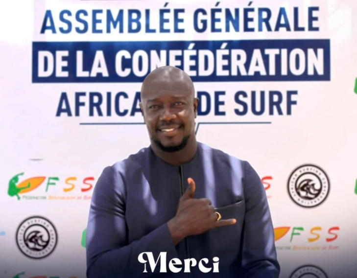 Sport-Afrique : El Hadji Oumar Sèye élu président de la Confédération africaine de surf
