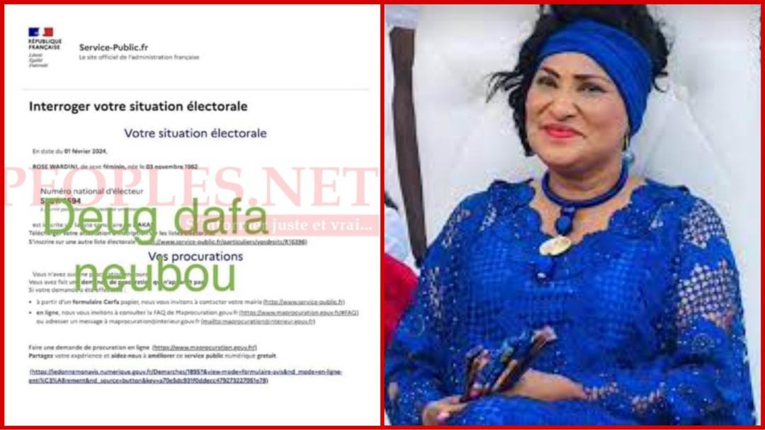 URGENT-La candidate au présidentielle de 2024 Rose Wardini à une double nationalité. Document.