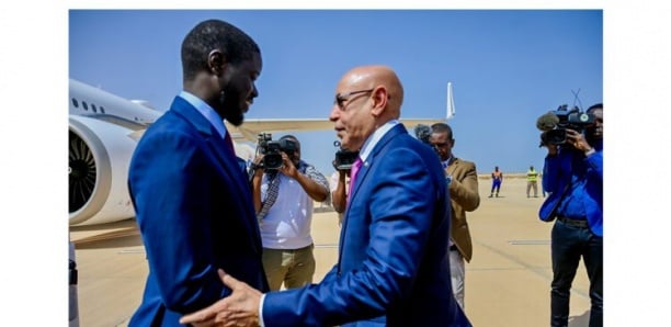 Visite officielle en Mauritanie : Le président Bassirou Diomaye Faye accueilli par son homologue Ghazouani