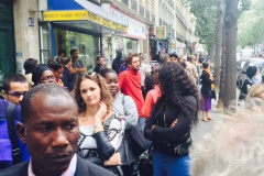 En images-Grande marche de la communauté Sénégalaise de France, suite à l'incendie de la rue Myrha (Paris)