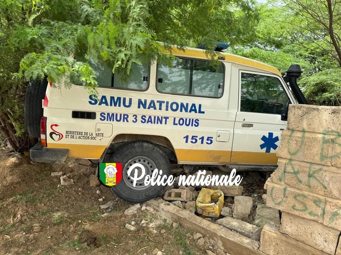 Ambulance volée à Saint-Louis : arrestation d’un homme après une course-poursuite policière