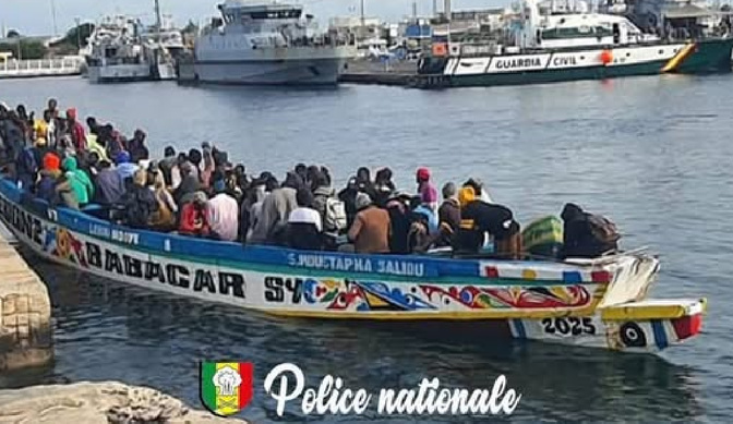 Tentative d'émigration irrégulière : La Division Nationale de Lutte contre le Trafic de Migrants intercepte 108 migrants à Bargny