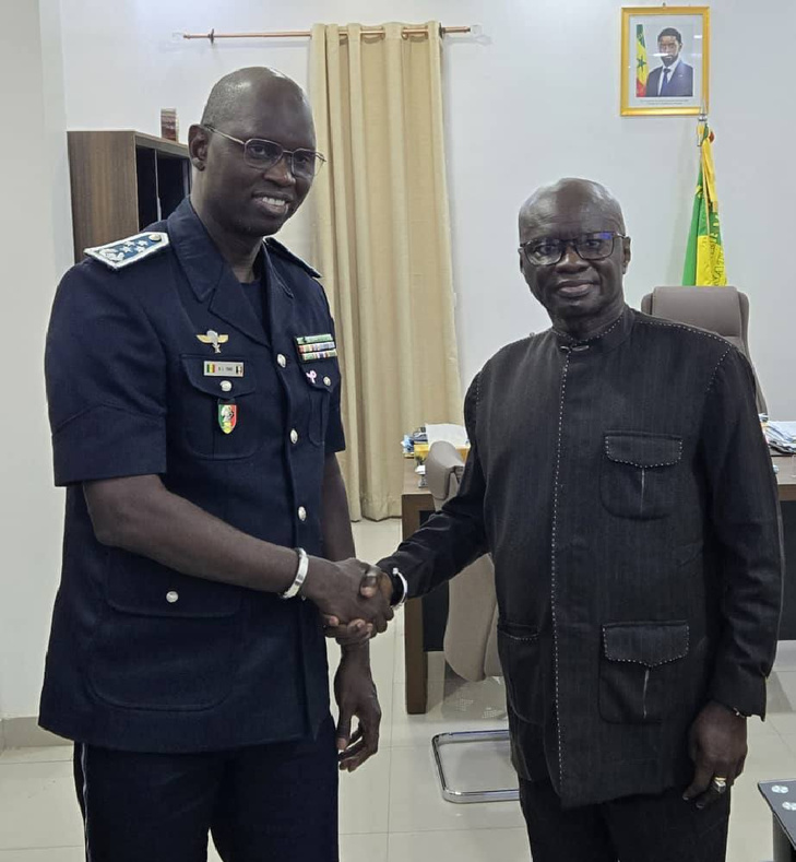 Oumar Pène en visite à la Police nationale : vers un hymne au dialogue et à la paix