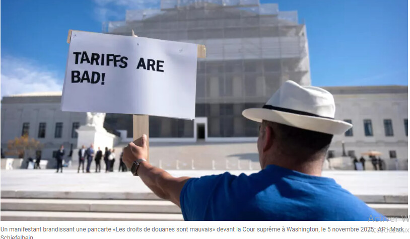 États-Unis: la Cour suprême affiche son scepticisme quant à la légalité des droits de douane de Trump