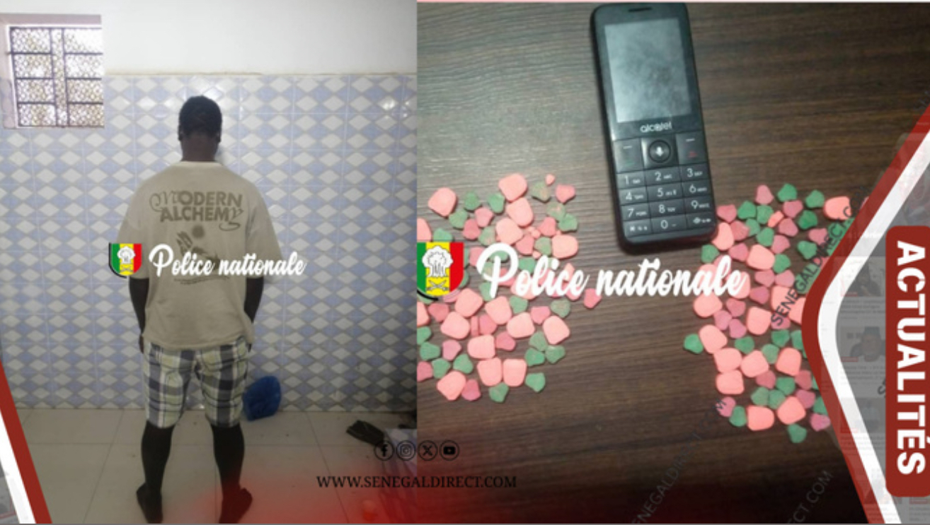 Mbour: Un homme arrêté avec 187 pièces d'Ecstasy
