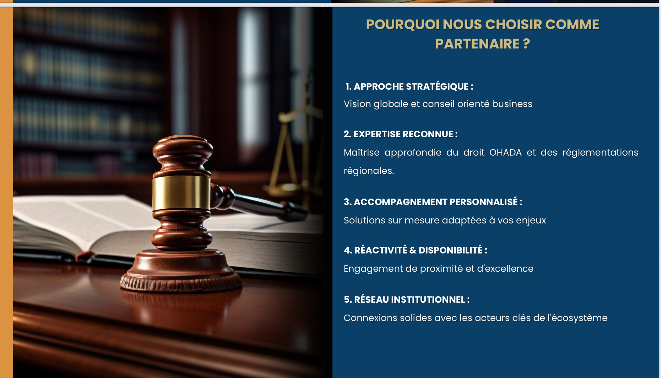 Le Conseil le plus sure et le jugement le plus droit confiez vos cas à CONSULTING SUARL