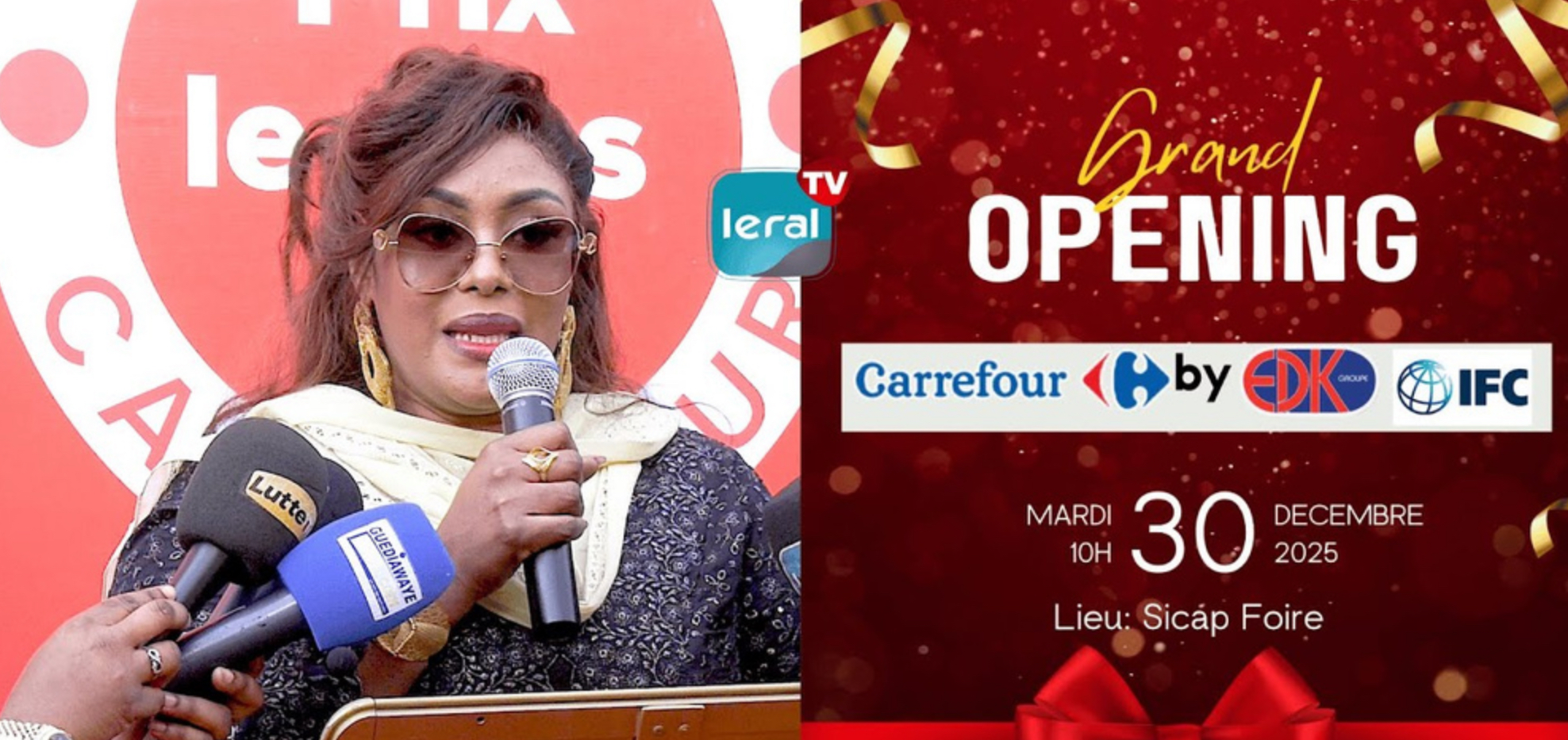 Ouverture de Carrefour Sicap Foire : Adja nationale salue l’engagement patriotique de Demba Kâ