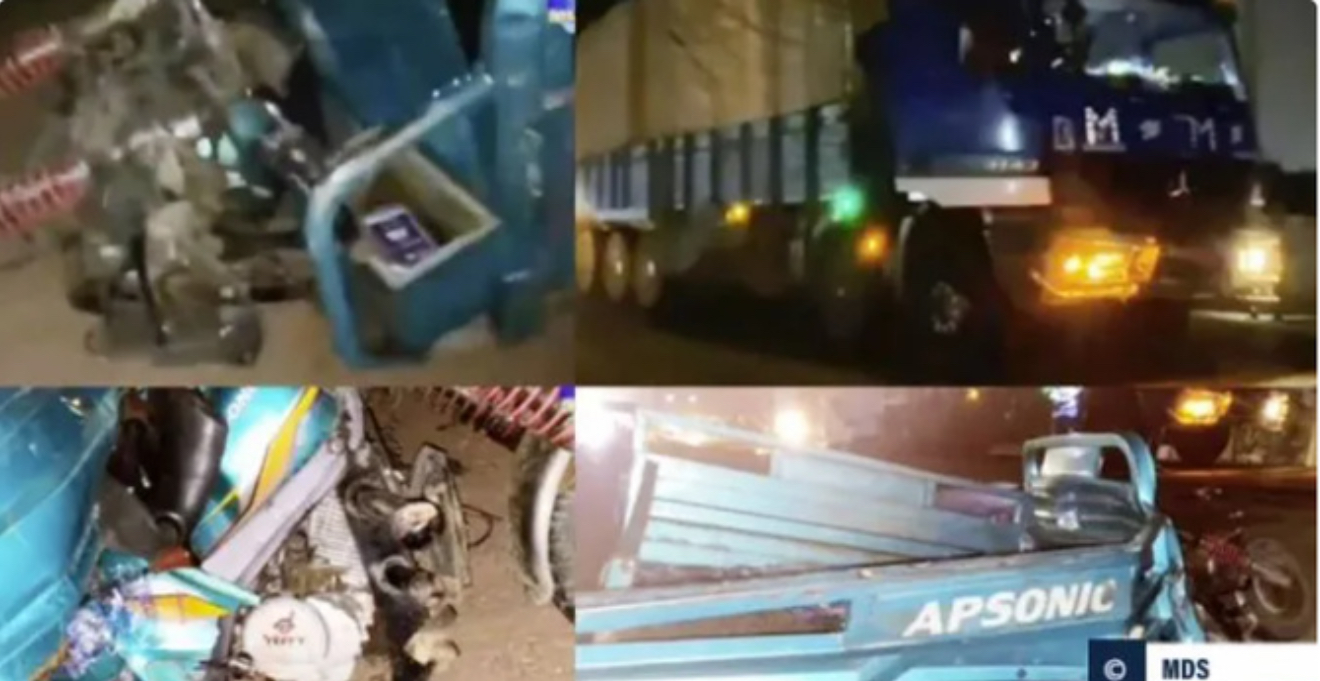 Drame sur la RN7 : deux morts dans une collision entre un tricycle et un camion