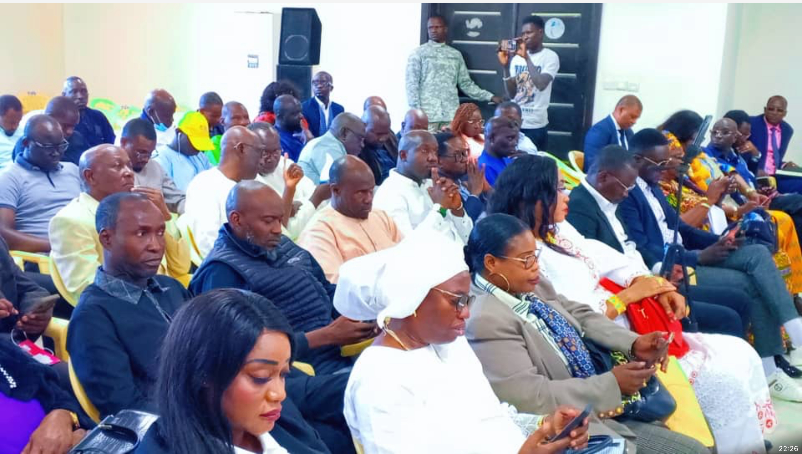 En images-Mobilisation exceptionnelle des cadres du PDS lors de l’Assemblée Générale sous la houlette du Président de de la Fédération Nationale des Cadres Libéraux Ousmane Feynaff GOUDIABY.