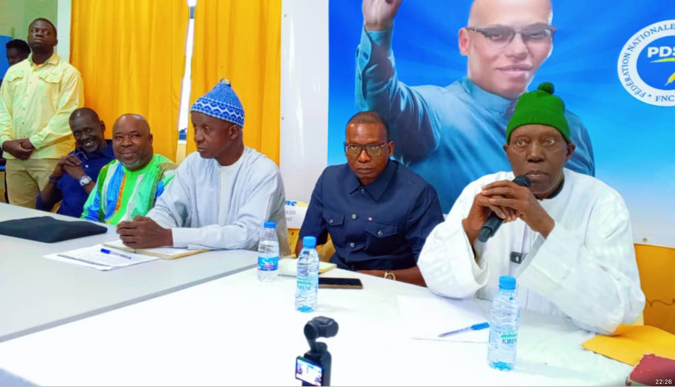 En images-Mobilisation exceptionnelle des cadres du PDS lors de l’Assemblée Générale sous la houlette du Président de de la Fédération Nationale des Cadres Libéraux Ousmane Feynaff GOUDIABY.