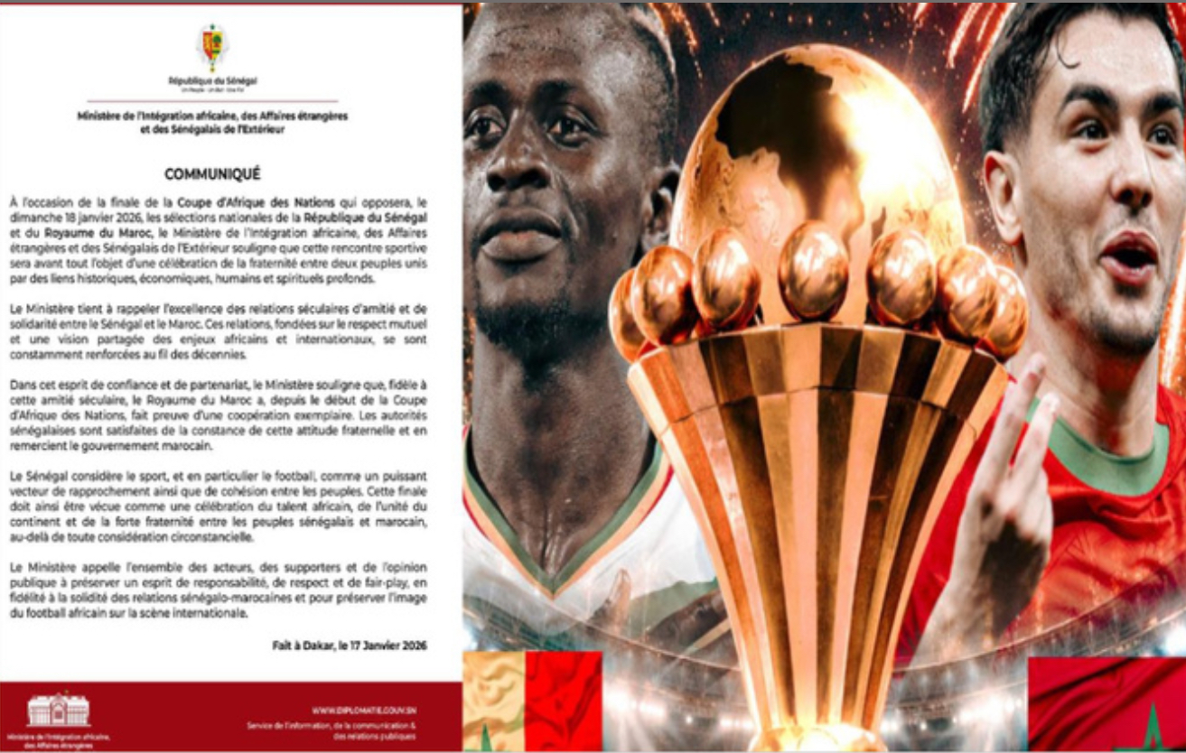Tensions au Maroc / finale de la CAN 2025 : L’État du Sénégal entre en jeu