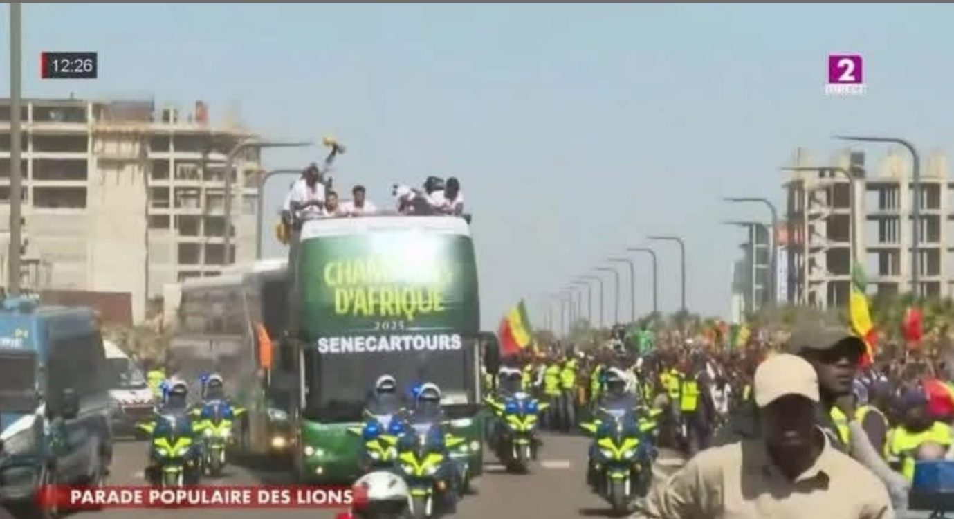 Parade des champions d’Afrique dans les rues de Dakar (Photos)
