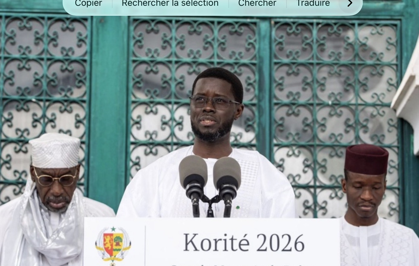 Aïd el-Fitr : Le Président Bassirou Diomaye Faye appelle à préserver les valeurs de solidarité