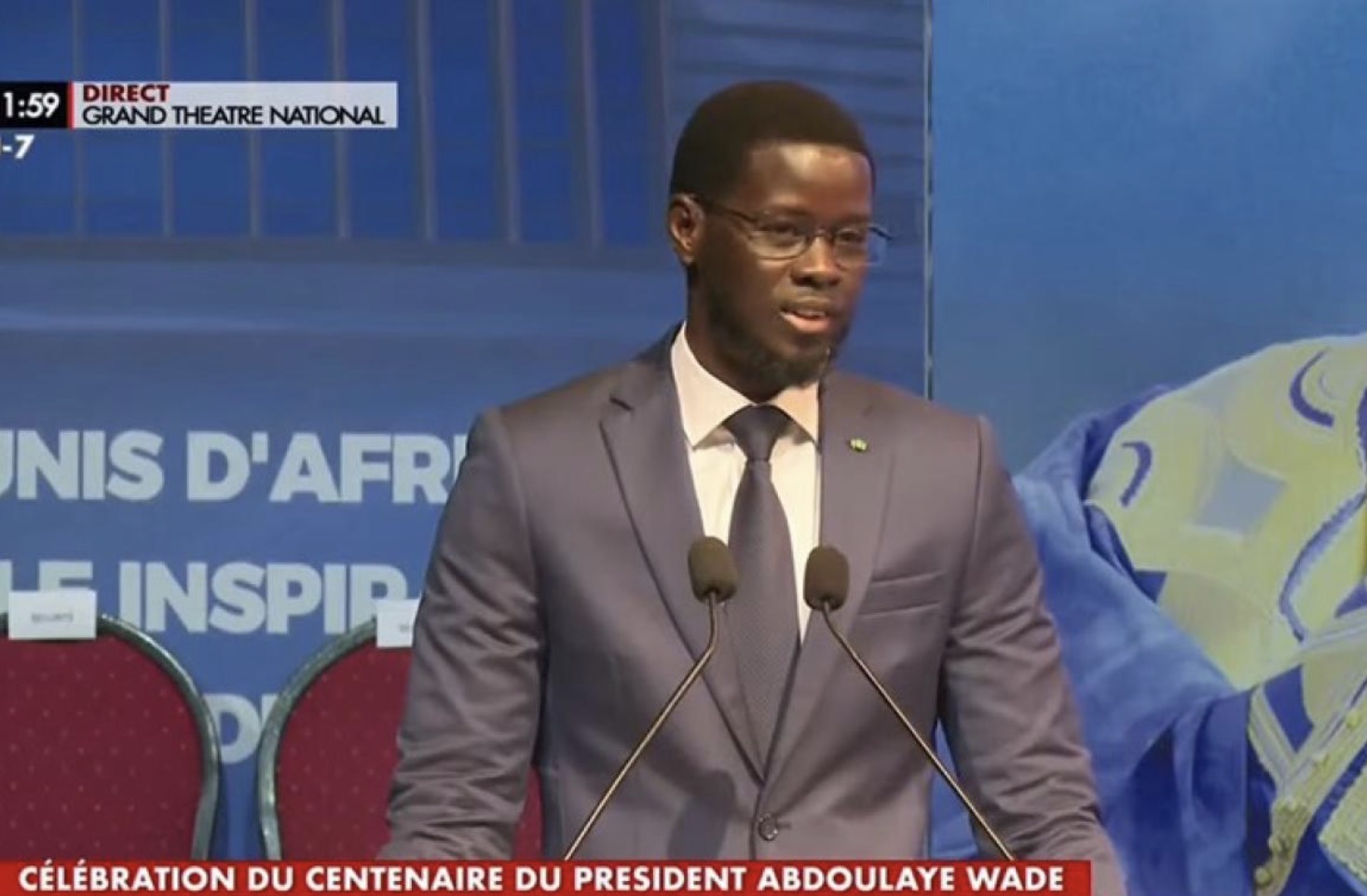 Rien ne naît dans la précipitation » : Comment Diomaye Faye a profité des 100 ans de Wade pour recadrer la classe politique