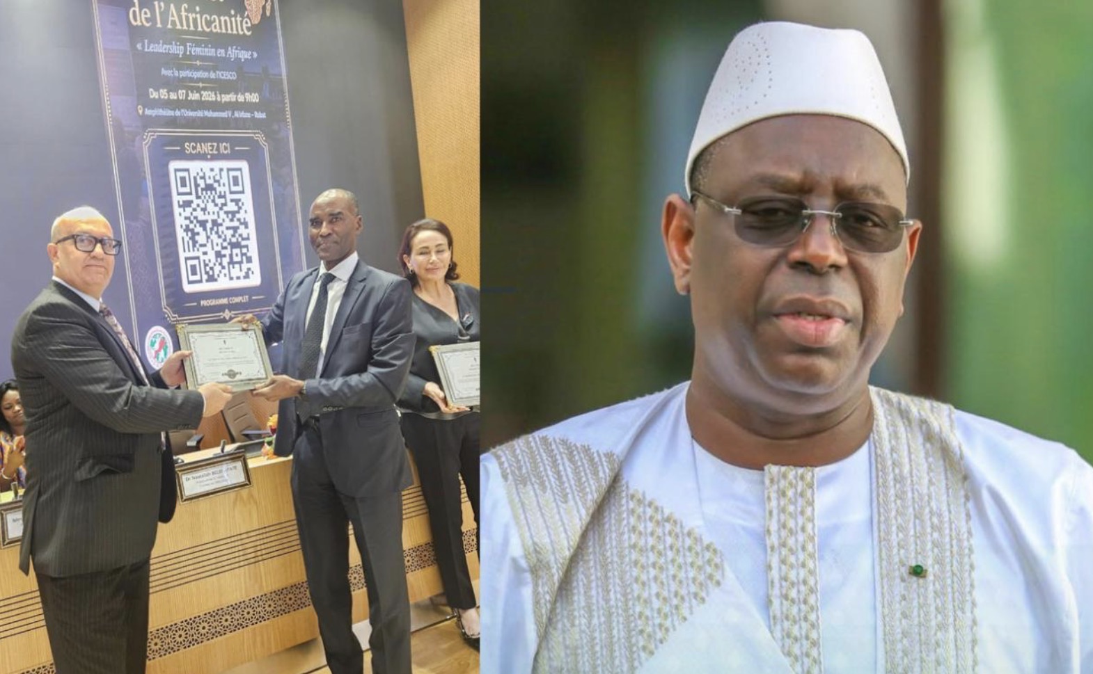 Rabat : Macky Sall distingué pour son engagement en faveur de la paix et du leadership féminin