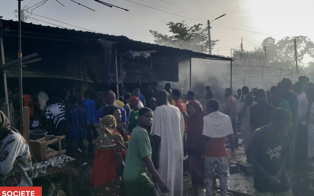 Marché central de Tambacounda : Un violent incendie ruine plusieurs commerçants