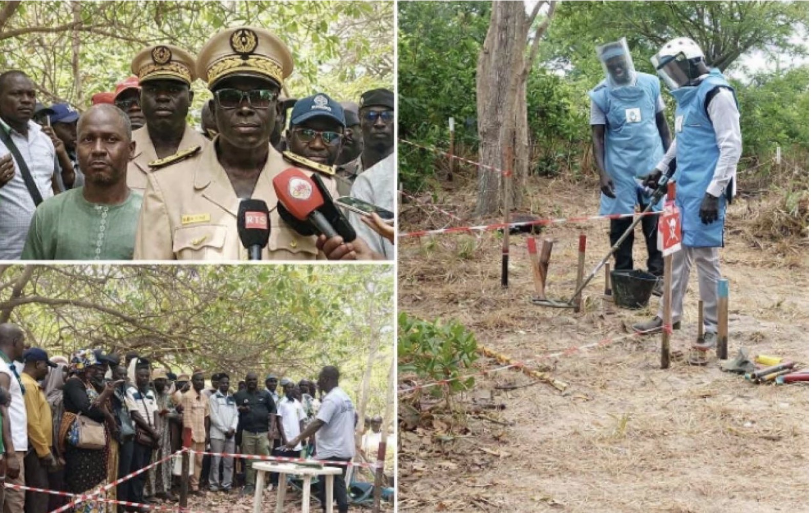 Casamance : Reprise officielle des opérations de déminage humanitaire à Madina Manjack