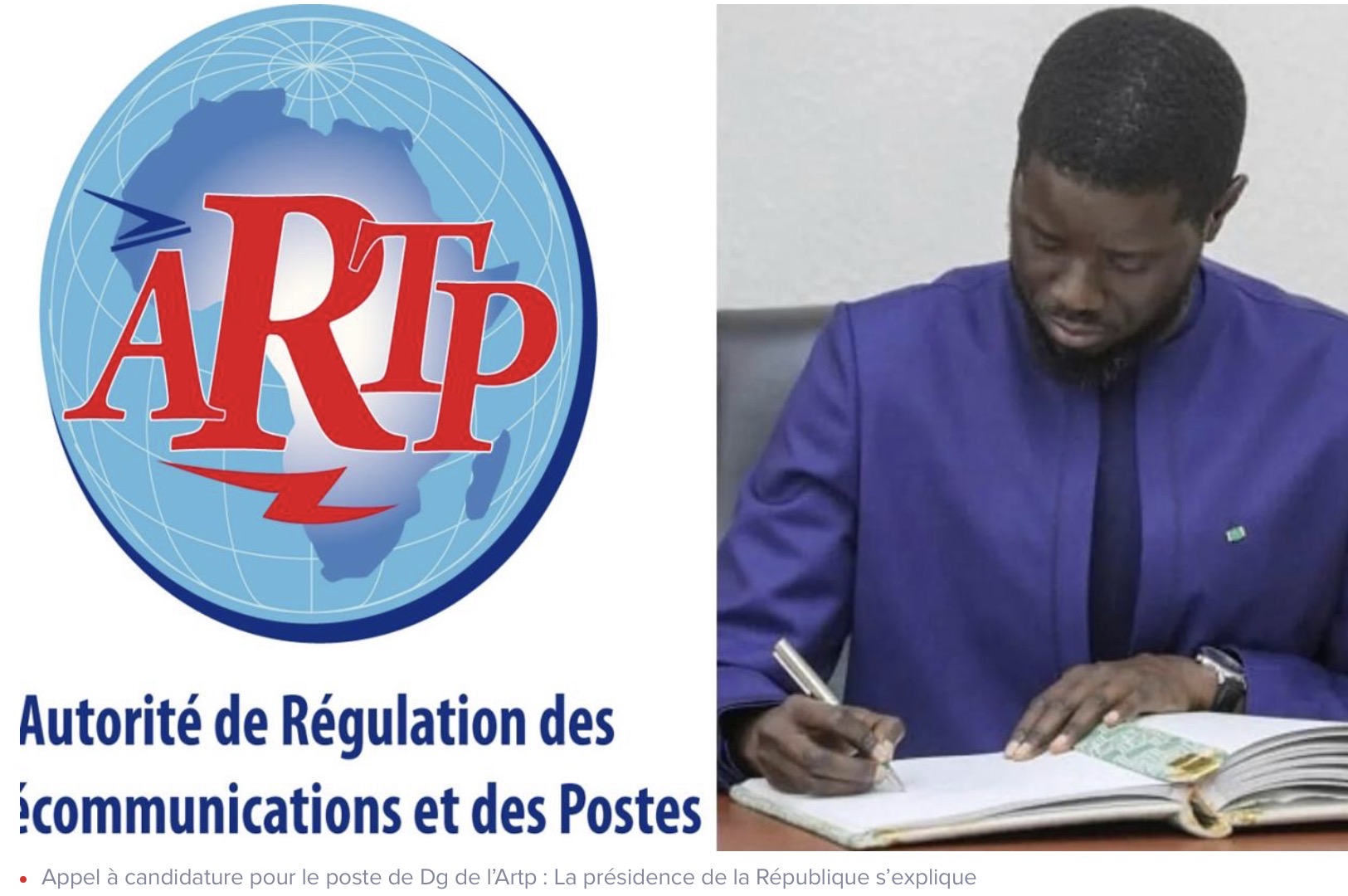 Appel à candidature pour le poste de Dg de l’Artp : La présidence de la République s’explique