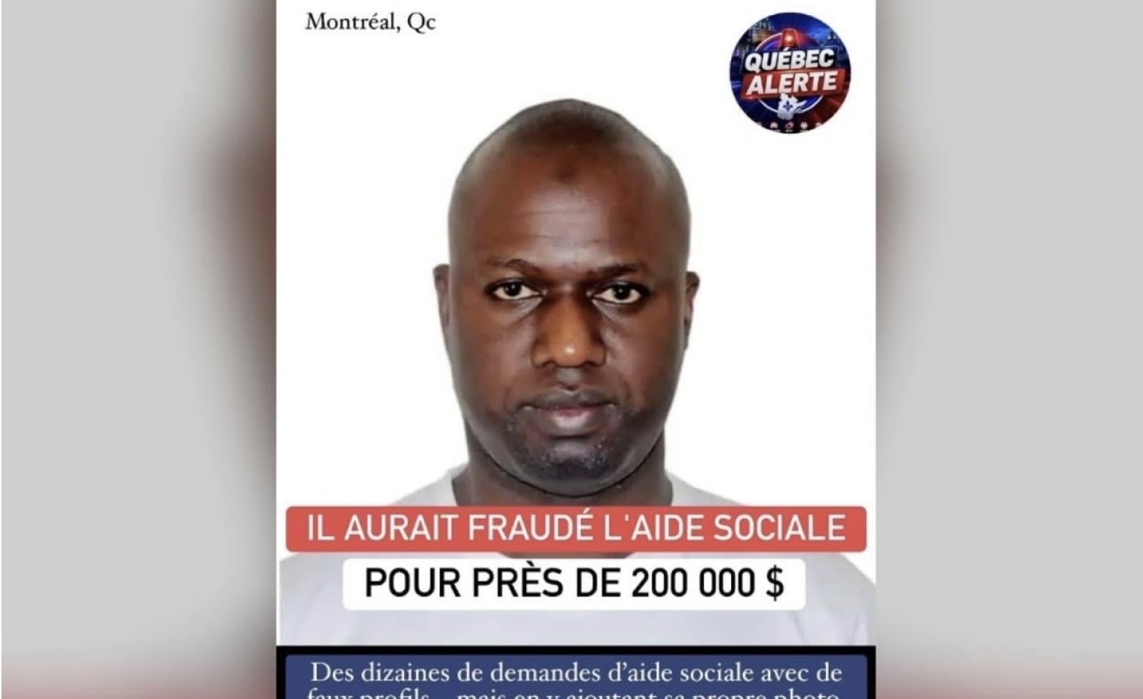 Le Sénégalais Omar Ndiaye écroué à Montréal : Une fraude présumée de près de 120 millions FCFA à l'aide sociale québécoise