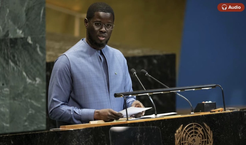 Bassirou Diomaye Faye à la tribune des Nations unies ce jeudi