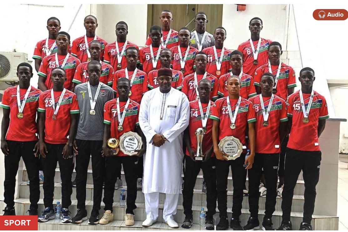 Gambie : Le cadeau du président Barrow aux vainqueurs du tournoi UFOA-A U17 au Sénégal