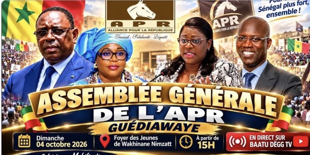 🔴 [ EN DIRECT ] ASSEMBLÉE GÉNÉRALE APR GUEDIAWAYE PAPE MALICK NDOUR EN DÉMONSTRATIONS DE FORCE