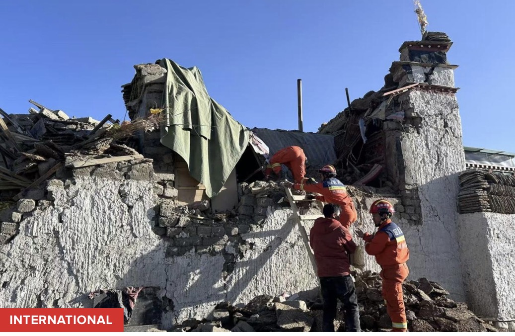 Chine : un séisme de magnitude 7 fait au moins 16 morts au Tibet