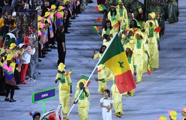 Le passage de la délégation sénégalaise à la cérémonie d’ouverture des Jeux Olympiques de Rio