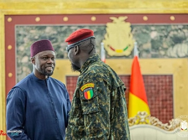 Rencontre au sommet à Conakry : Le Premier ministre Ousmane Sonko reçu en audience par le Président guinéen, Mamadi Doumbouya