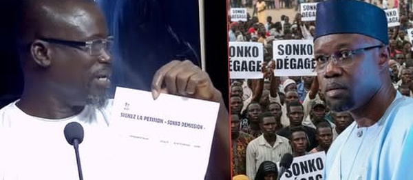 Petition du mouvement Sonko dégage lancé par MSD Le porte parole Amadou N Thiam écrase Mame D Fam